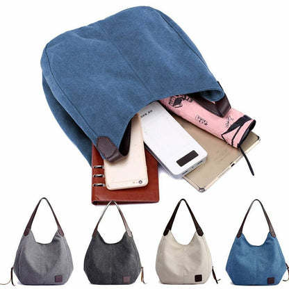 Women Large Canvas Handbag Shoulder Bag Travel Messenger Tote Purse Hobo Bags