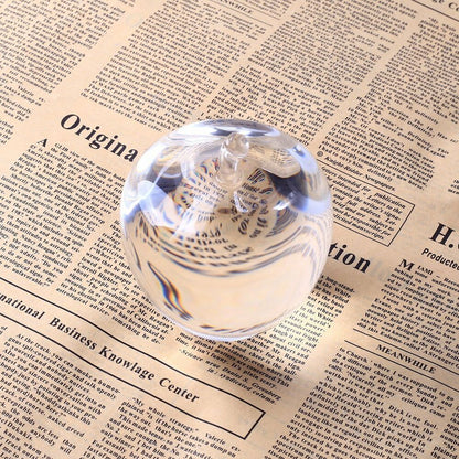 Clear Crystal Glass Apple Paperweight Home Decoration Teacher Appreciation Gift