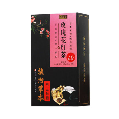 淳滋堂 Rose Red Tea Rose Tea Leaf Black Tea Triangle Bag Tea 105g(3.5gX30bags)