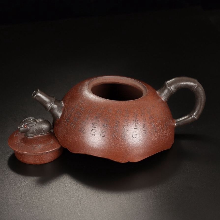 Chinese Yixing Purple Clay Teapot Tea Set Pot Zisha Ceramic Cute Decor Figurine
