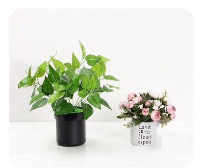 Flower Pot Shape Surprise Box 12x13cm PVC Steel Hidden Security Stash Safe Jars