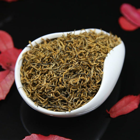 2023 Chinese Tea Hand-picked Jin Jun Mei Black Tea Golden Eyebrow Wuyi Teas 250g