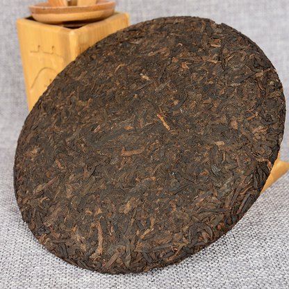 Yunnan Tea Deep Mountain Wild Rhyme Ripe Seven Cakes Tea 357g Ripe Tea Pu'er Tea