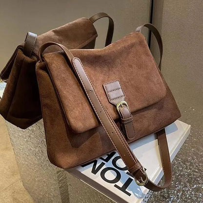 Bag Women 2023 Suede One Shoulder Crossbody Bag
