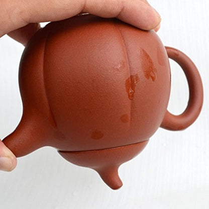 Chinese Yixing clay Teapot 7oz Zisha Purple sand tea pot Handmade Red Pumpkin紫砂壶