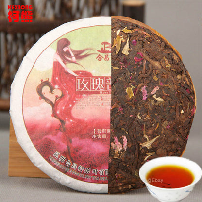 100g Puerh Tea Cooked Tea Rose Flavor Tea Slimming Healthy Black Tea Healthy tea