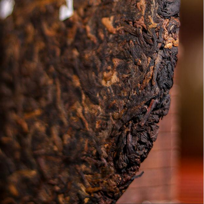 714g Yunnan Ripe Puerh Tea 2009 Banzhang Cooked Pu-erh Tea Cake Qizi Pu'er Tea