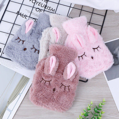 Cute PVC Relief Stress Pain Hot Water Bottle Bag Soft Reusable Hand WarmerA D QH