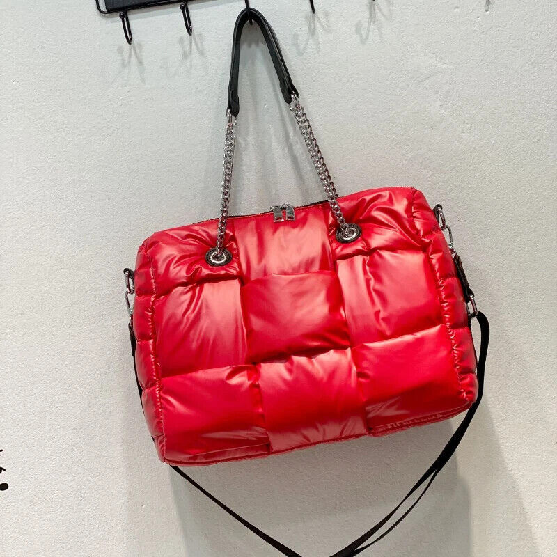 Handbags Quilted Women Shoulder Bags Down Crossbody Bag Winter Purse