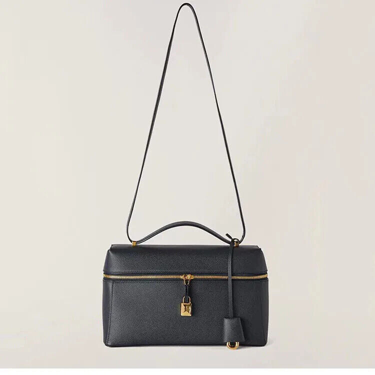 Box Bags Ladies Women Cowhide Shoulder Bag Fashion Crossbody Bag