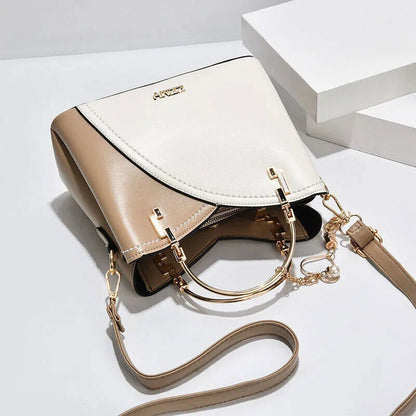 Women‘s Handbags Top Ring Satchel Purse Tassel Decor Crossbody Bag