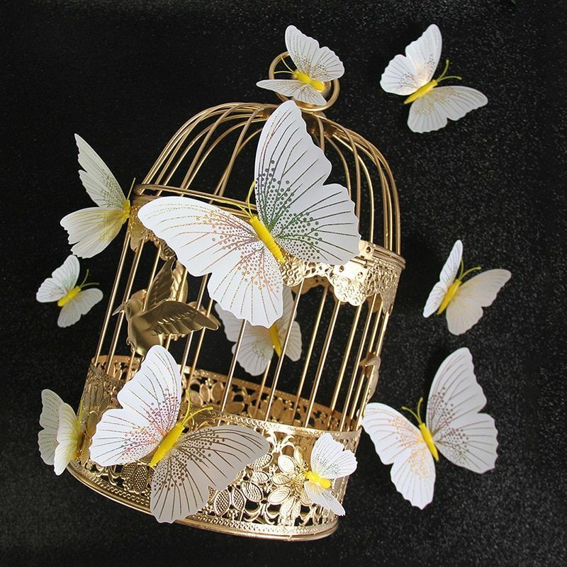 Butterfly Wall Sticker 12pcs/set Ambilight 3D Home Decoration Room Fridge Magnet