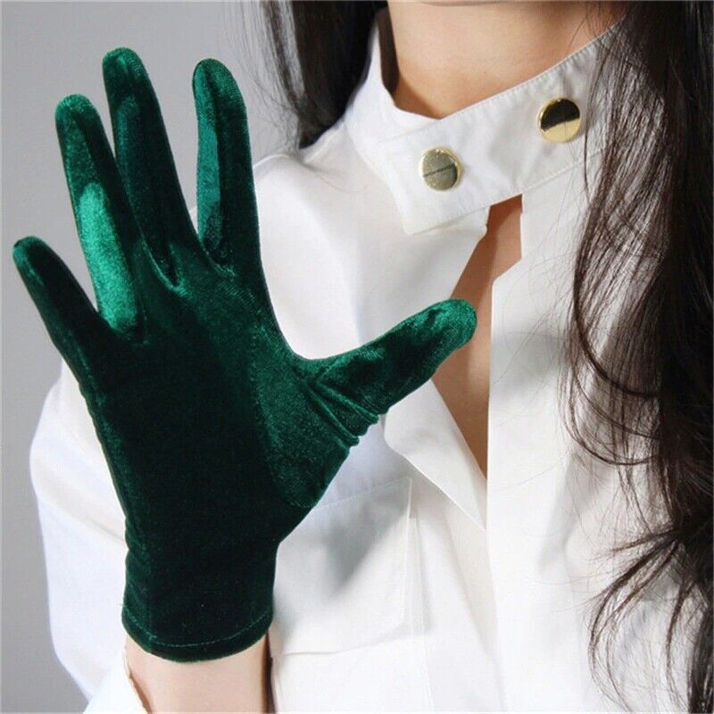 Fashion Velvet Gloves 22/40/50/60/70cm Long Opera Women Elastic Touchscreen Mitt