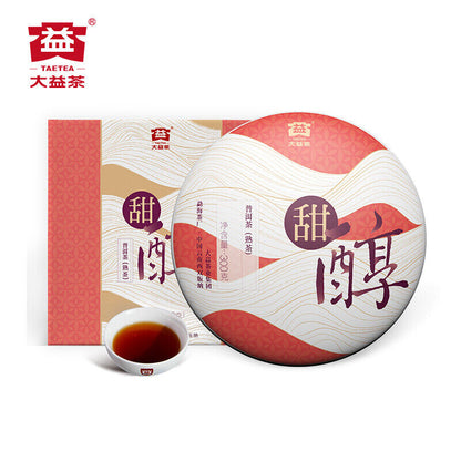 TAETEA “Sweet Wine” Ripe PUER Tea Cake Aged Fermented Puerh Pu Erh Tea Black Tea