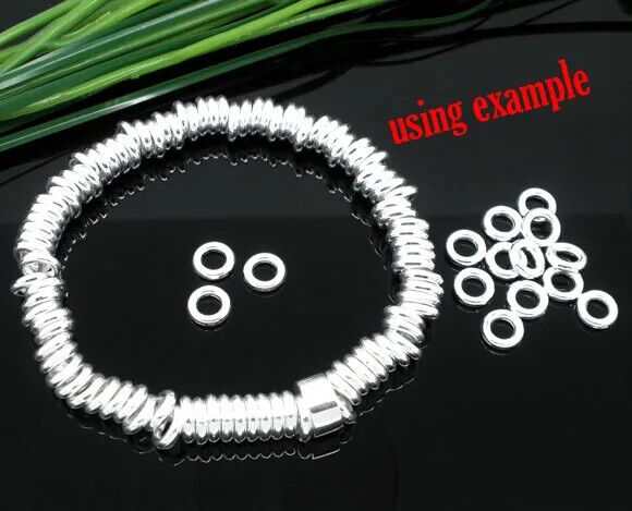 500pcs Jump Rings Soldered Closed 6mm Wide 4.2mm Hole Jewelry Making Findings