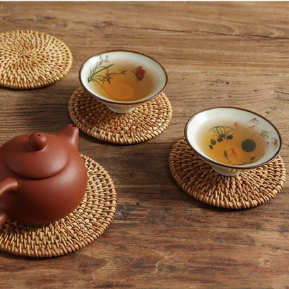 Straw Tea Mat|Coffee |Coaster|Teacup Mat|Cup Pad