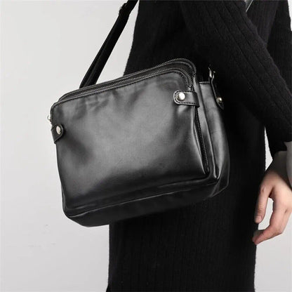 Three Layer Crossbody Shoulder Ladies Bag PU Shoulder Bag Purse Handbag Womens
