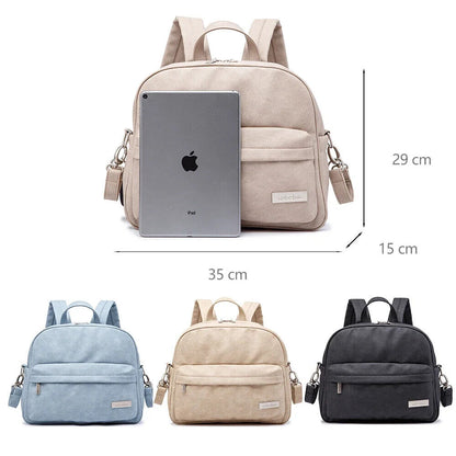 Solid Fashion Diaper Backpack Nappy Changing Bag for Mother Stylish Diaper Bags
