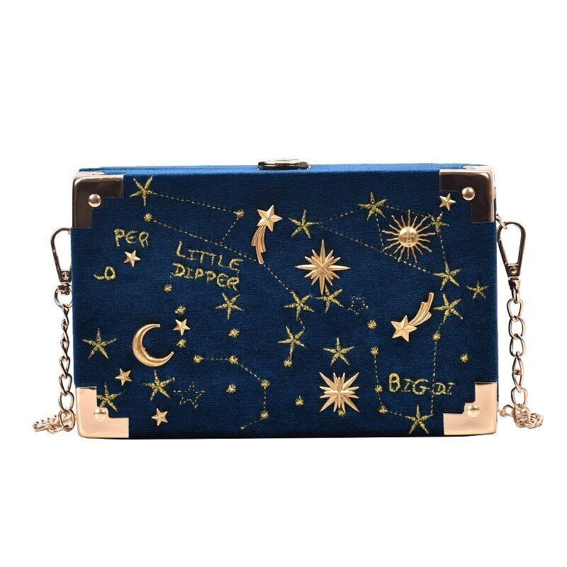 Handbag Purse Women Black Chain Party Clutch Bag Shoulder Bag Crossbody Bag
