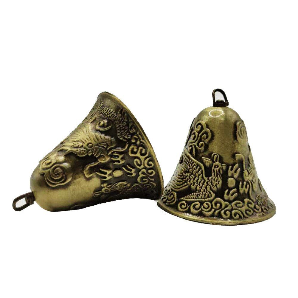Wind Bell Chime Copper Angel Star Moon Dragon Handicraft Good Luck Outdoor Decor