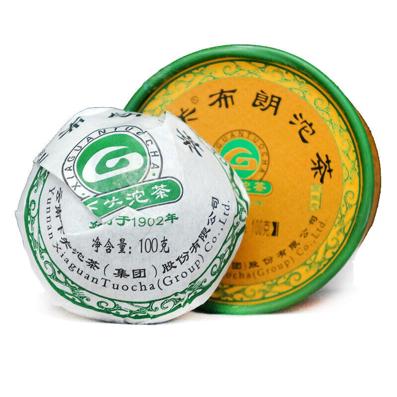 2010 Bulang Ancient Tree Puerh Shen Xiaguan Tuocha Pu'er Tea Raw Tea 100g Box