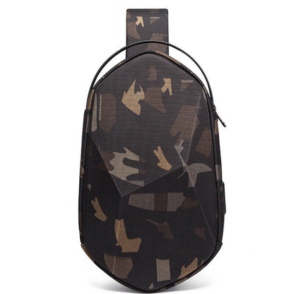 Men's Sling Backpack Oxford cloth Waterproof Crossbody Bag USB Port OutdoorSport