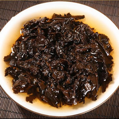 357g Menghai Ten Year Aged Puerh Tea Yunnan Qizi Ripe Pu-erh Tea Cake Pu'er Tea