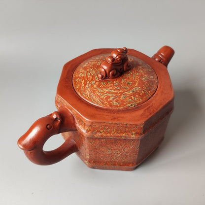 Vintage Chinese Yixing Purple Clay Teapot Zisha Ceramic Exquisite Tea Set Rare