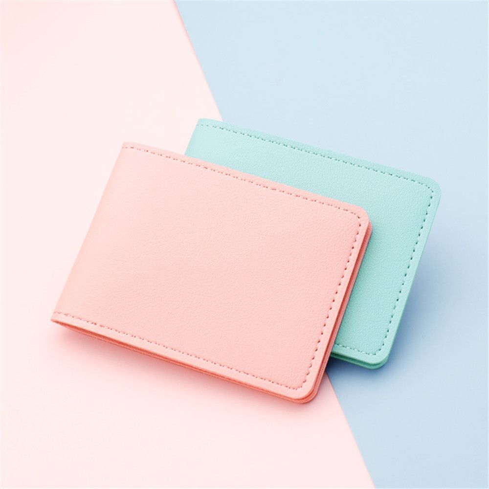Card Holder Synthetic Leather Organizer Bag 10.8*7.7*1 CM Case White/Yellow/Red