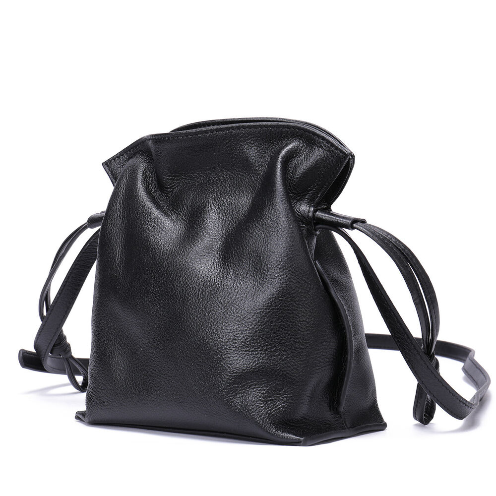 New Designer Women's Cow Leather Drawstring Lucky Bag Sling Shoulder Bucket bag
