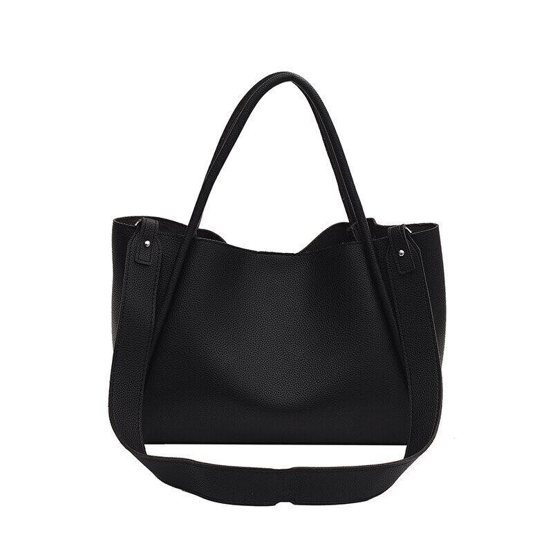 2piece/set Pu Leather Women's Handbags Ladies Tote Women Shoulder Crossbody Bag