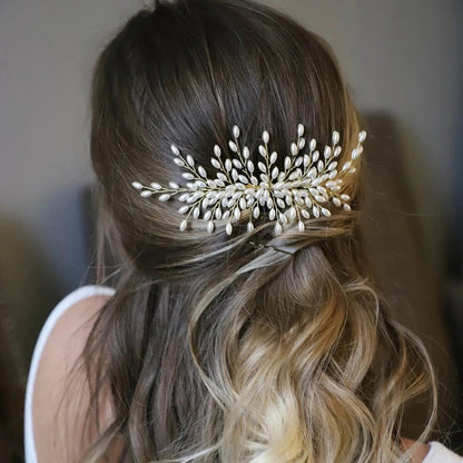 Women Hair Combs Korean Fashion Pearl Handmade Hairpins Clip DIY Styling Jewelry