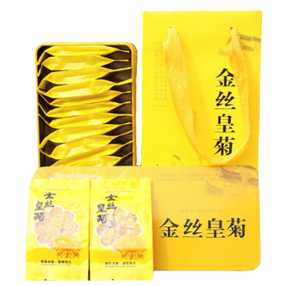 20pcs Gold Huang Ju Chrysanthemum Tea A Large Cup of Organic Herbal Tea