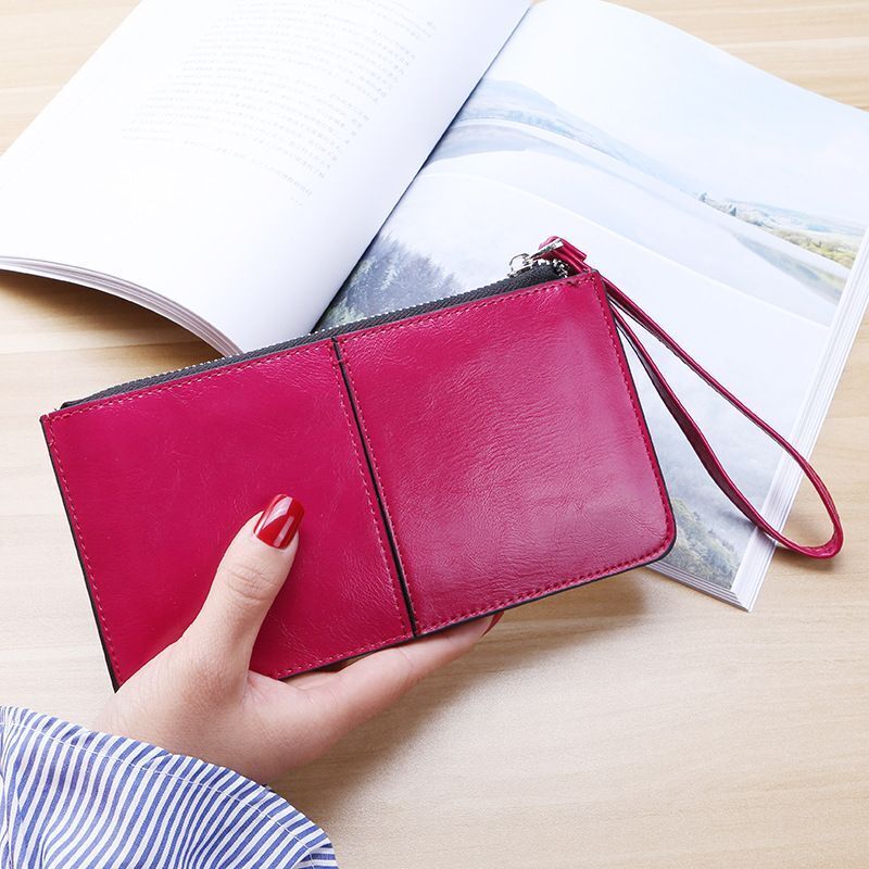Wallet Long Zipper Clutch Hand Bag Phone Card Holder Coin Purse Thin Wallet 1 PC