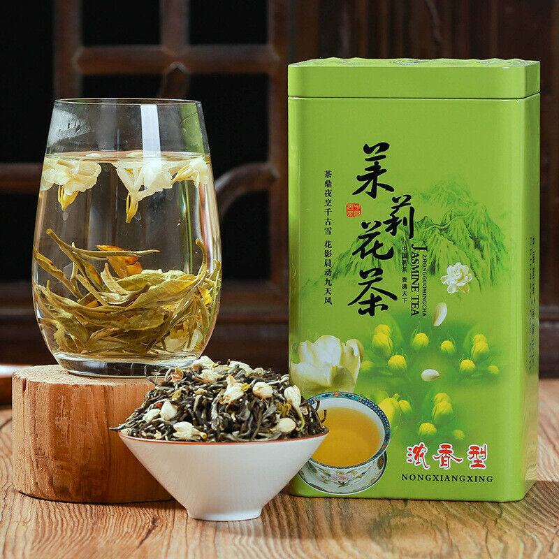 特级茉莉花茶 Natural Chinese Green Tea Premium Grade 100% Organic Jasmine Flower Tea