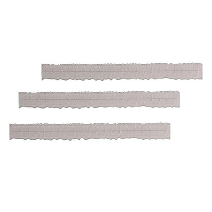 Paper Tearing Ruler 3Pcs Carbon Steel DIY Template Irregular Edge Measuring Tool