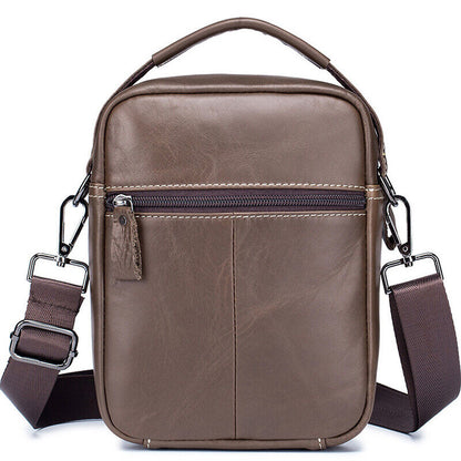 100% Genuine Leather Men's Messenger/Shoulder Bag Small Handbags Crossbody Bags