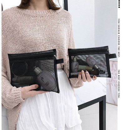 Mesh Cosmetic Bag Portable Lipstick Bag Makeup Bag Makeup Pouch Toiletry Purse