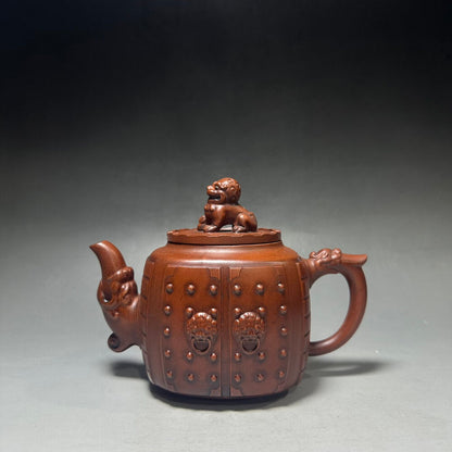 Chinese Yixing Zisha Clay Handmade Exquisite Teapot （大宅门 底款：大明八年）