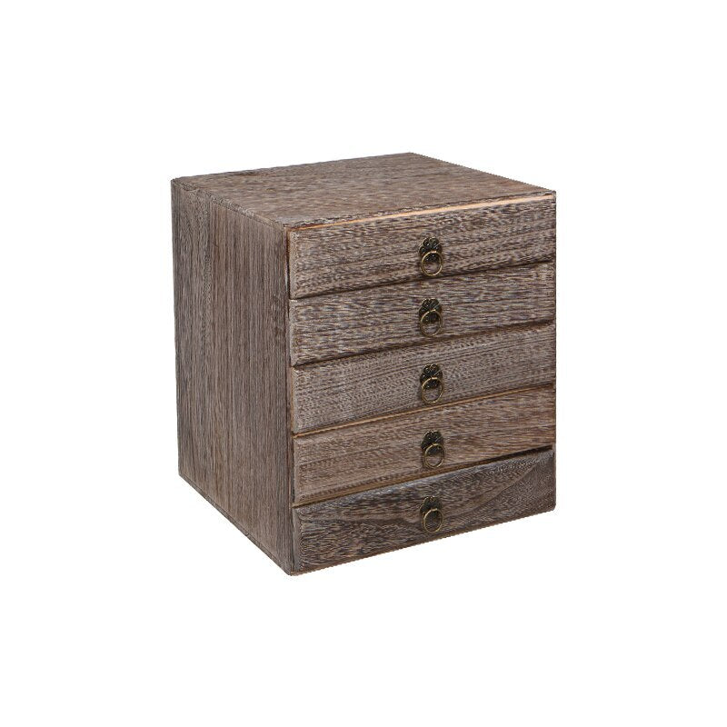 Multilayer Solid Wood Tea Box Tea Cake Storage Box Drawer Type Tea Cabinet Tea