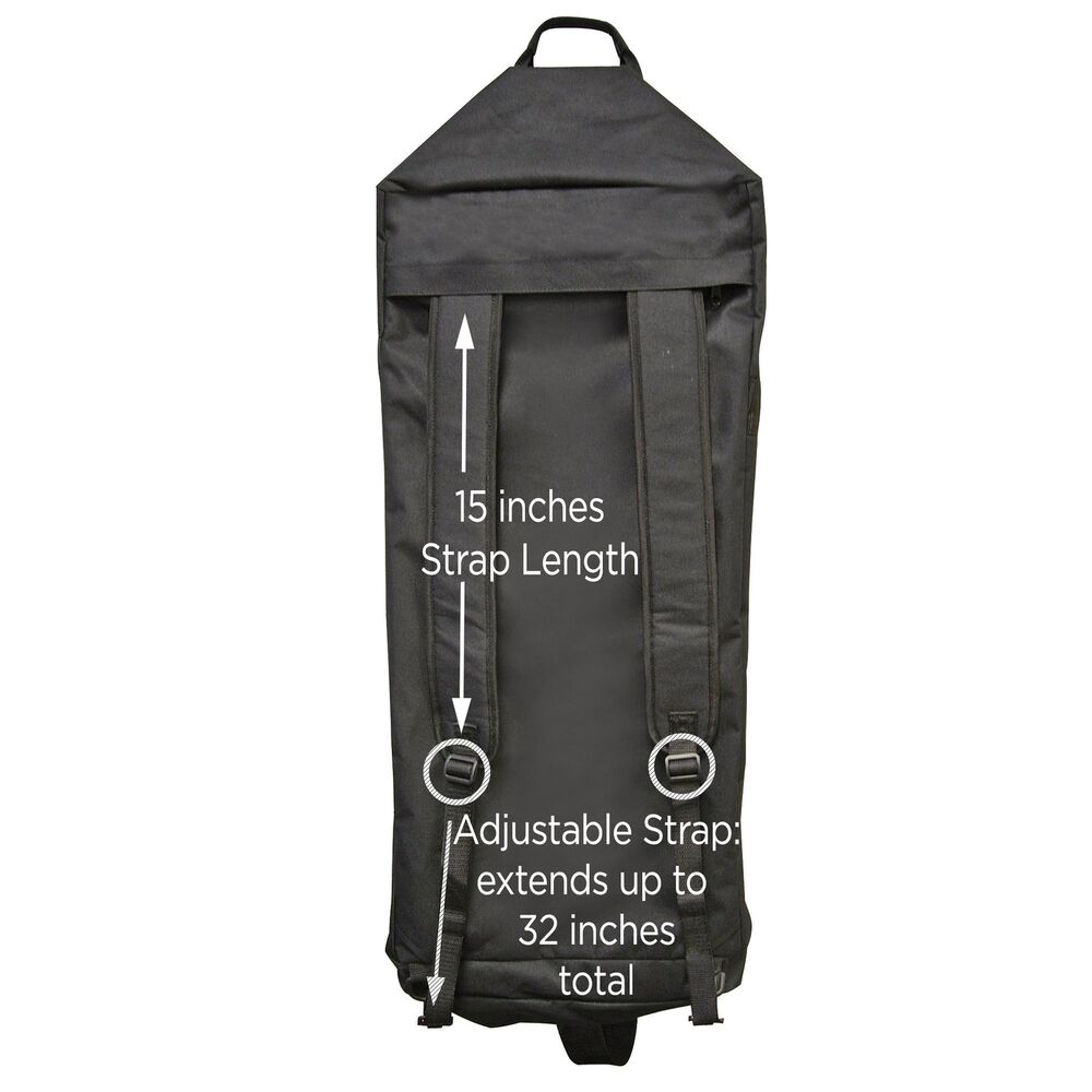 Extra Large Duffle Bag Outdoors Sports Duffel (Turns Into X-Large, Black