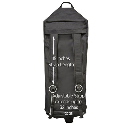 Extra Large Duffle Bag Outdoors Sports Duffel (Turns Into X-Large, Black