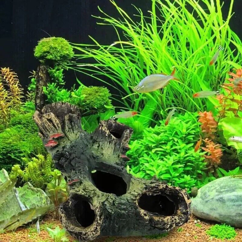 Fish Tank Landscape Ornaments Resin Rockery Aquarium Decorations Pet Hiding Cave