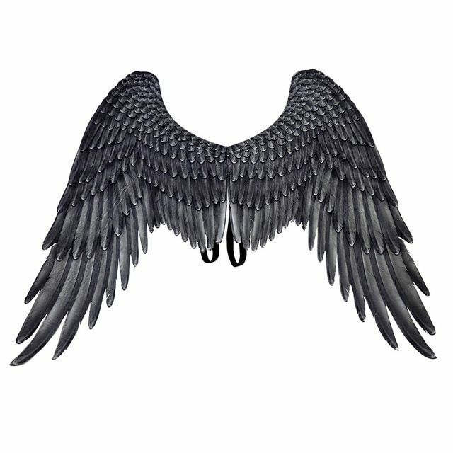 Halloween Big Wings Angel Devil Cosplay Accessories Large Black 68*54CM Costume