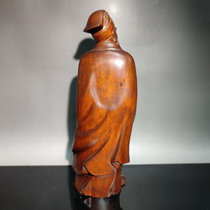 wooden statue men figuras House home decoration desk decor Room sculpture carved