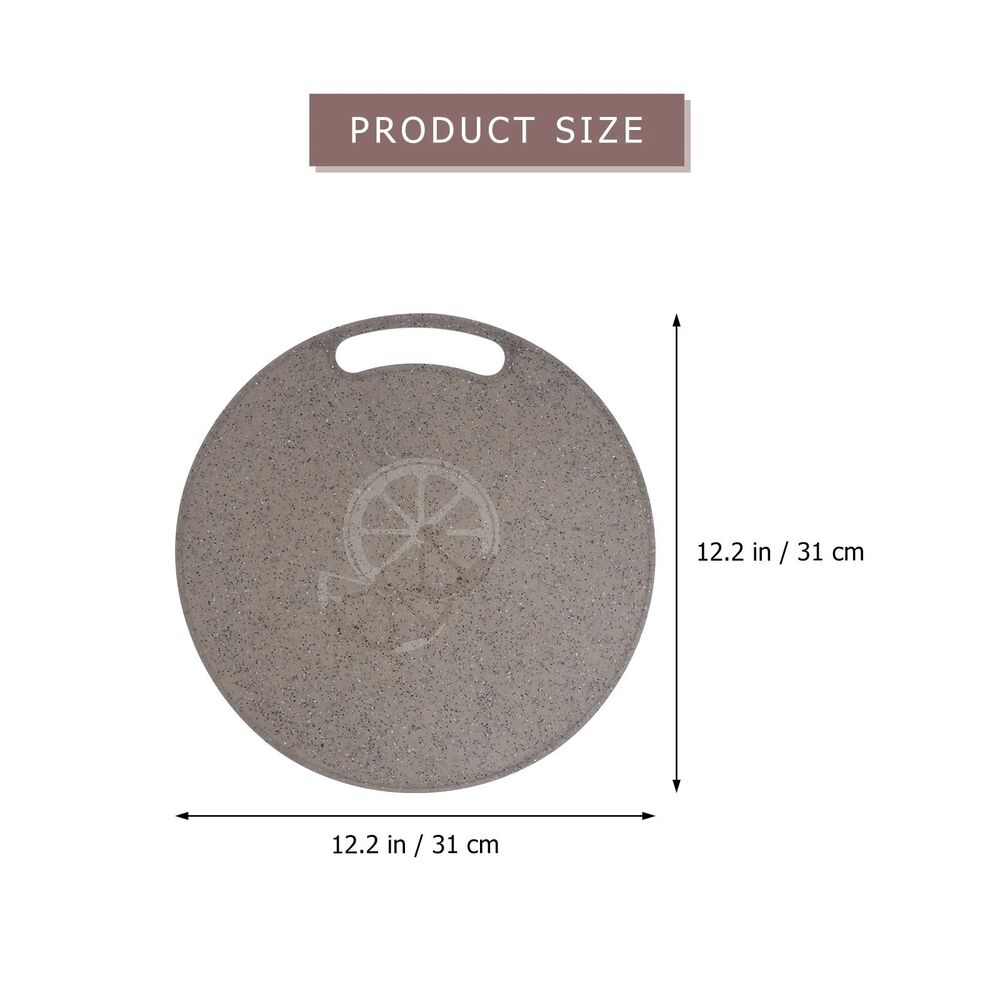Chopping Block PP Kitchen Fruit Vegetable Cutting Board Round Marble 31x31x0.5cm
