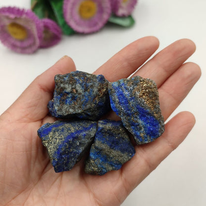 Quartz Crystal Rock Natural Lapis Lazuli Raw Rough Healing Stones Specimen 2-3cm