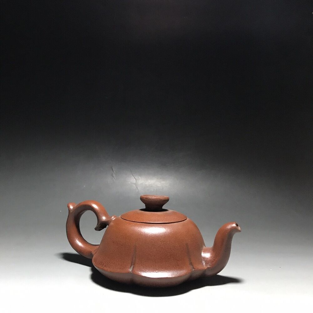vintage chinese yixing purple clay teapot zisha ceremony carving Collectible art