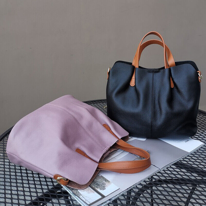 Soft Genuine Leather Women's Handbags Shoulder Bag Crossbody Bag Satchel Tote