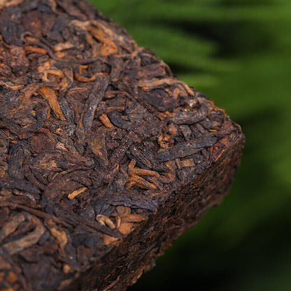 2016 Bajiaoting Classic A Brick Pu'er Tea Cooked Tea Menghai Arbor Puer 250g